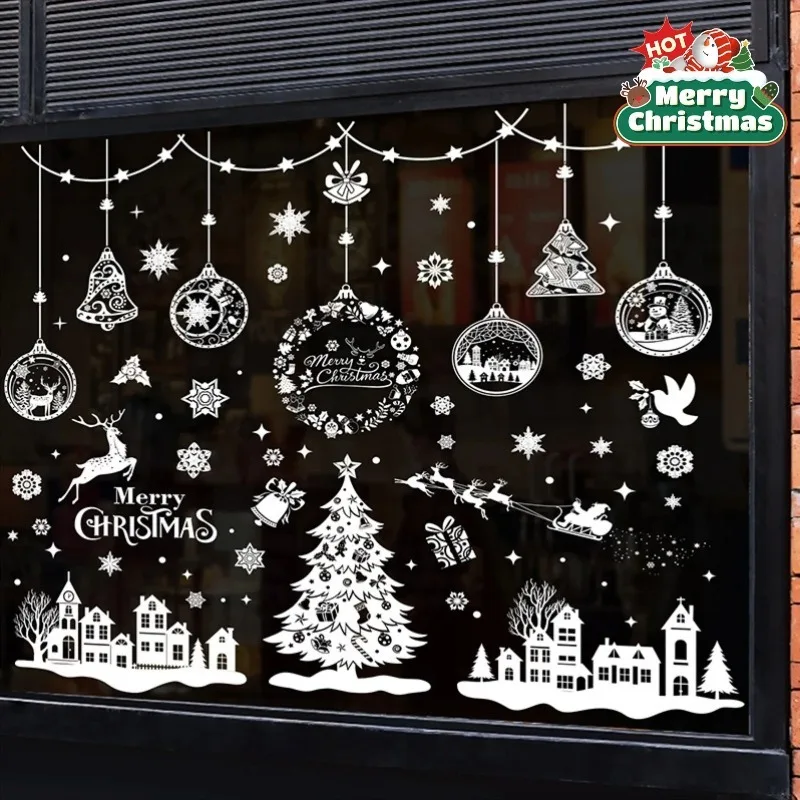 สติกเกอร์ติดหน้าต่างลายระฆังคร - Snowflake Window Decal บทวิจารณ์และราคา