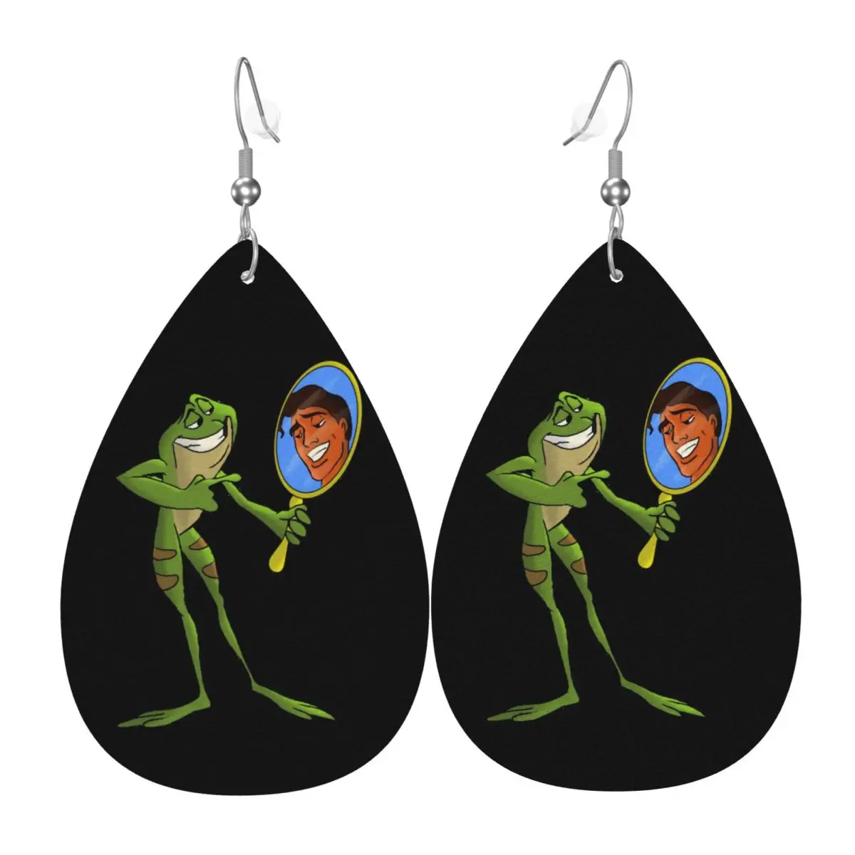 

Кожаные серьги-капли в стиле принцессы Тианы для женщин, украшения «Принцесса и лягушка» на День святого Валентина