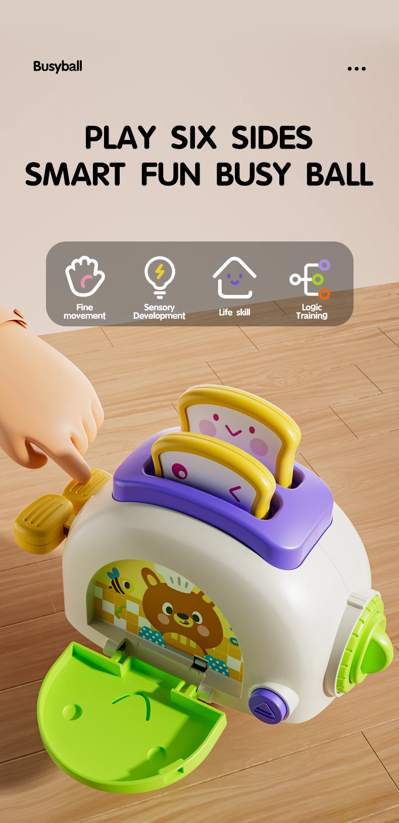 Baby Montessori Beschäftigt Bord Sensorischen Beschäftigt Bord Baby Praxis Fähigkeiten Aktivität Cube Frühe Pädagogische Reise Spielzeug Für Kleinkinder 1-3 – Detail 30