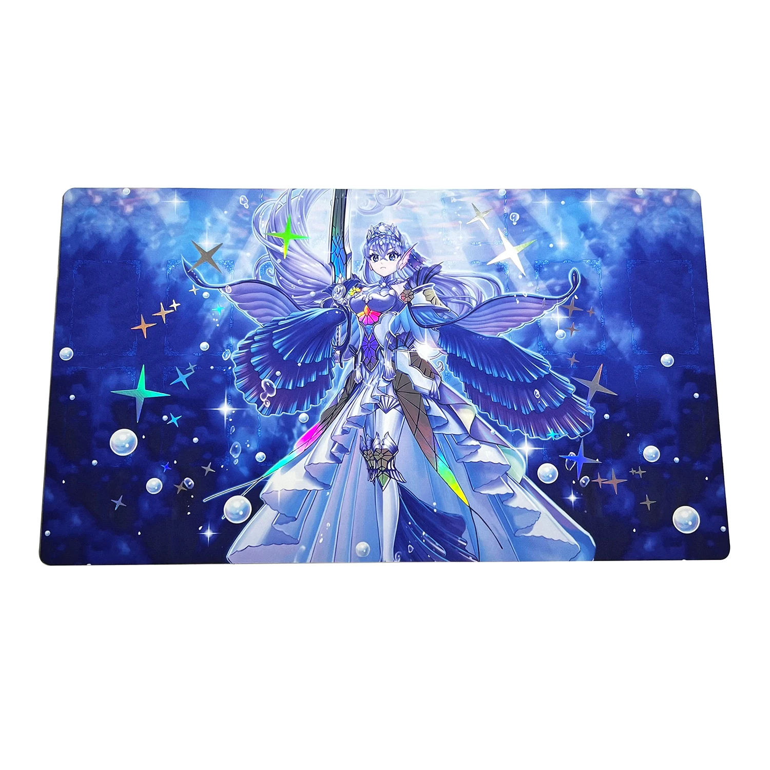 YGO Ultimate Tearalaments Lulucaros Foil Holographic Shinny Holo Rainbow Trading Card Playmat Yu-Gi-Oh Game MatPad Storage Bag