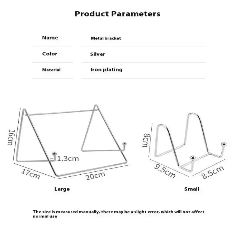 Portable Metal Flat Support New Silver Creative Book Reading Stand Mobile Phone Support Ins Style Desktop Support