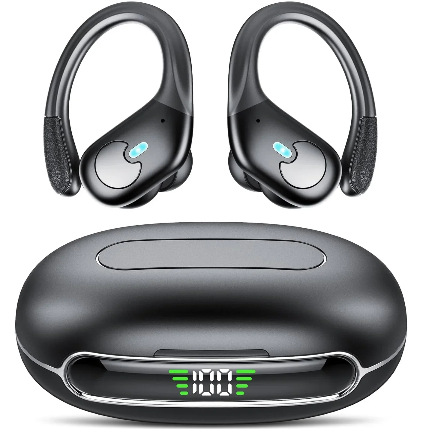 

Wireless Earbuds, Bluetooth 5.4 Headphones Sport, Bluetooth Earbuds with ENC Noise Canceling Mic, Bass Stereo Wireless Earphone