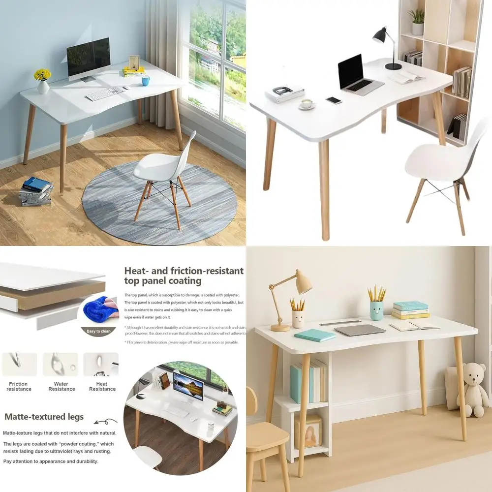 

Элегантный белый деревянный стол 40, 20 Ш x 30 В, идеально подходит для домашнего офиса, спальни, кабинета