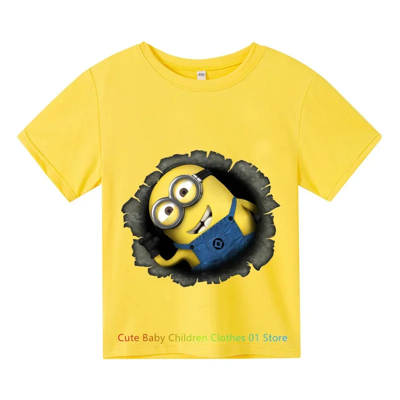 

New children's summer short sleeve fashion casual cotton children's cartoon Pikachu T-shirt boys and girls birthday gift