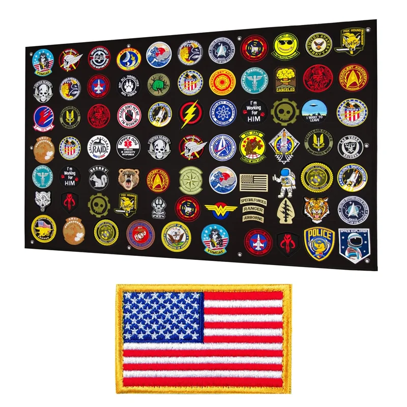 Collection Display Board Armband Patch Collection Display Board With Wall Hanging Holes Wall-mounted Storage Board