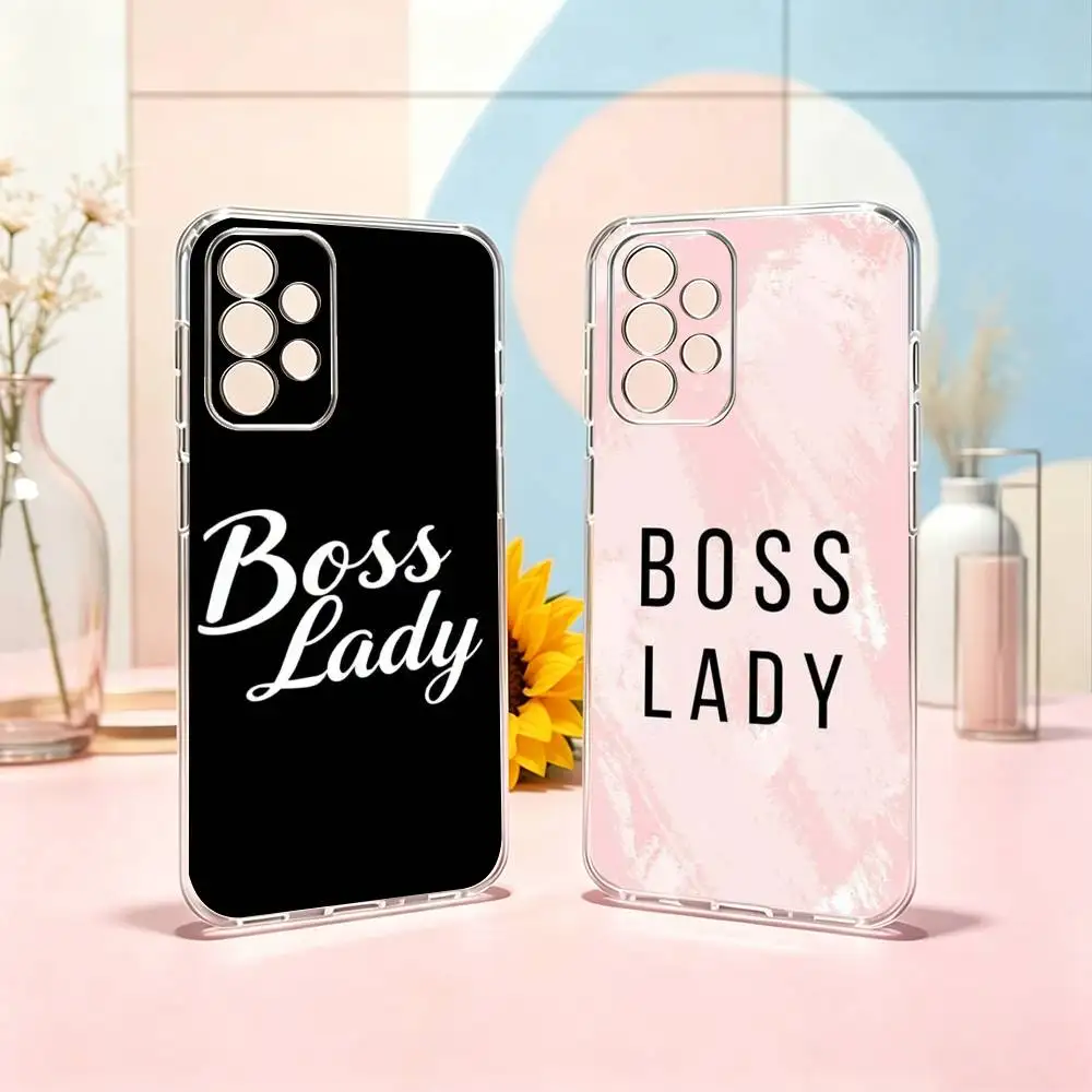 B-Boss Lady Theodora Phone Case For Samsung S25,S24,S21,S22,S23,S30,Ultra,S20,Plus,Fe Transparent Cover Gift