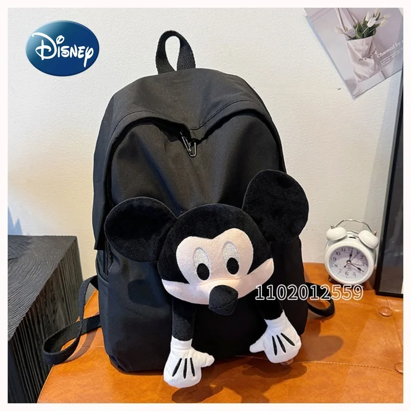 

Disney Mickey's New Women's Doll Backpack 3D Cartoon Cute Girl Backpack Fashionable Casual Backpack Lightweight and High-quality