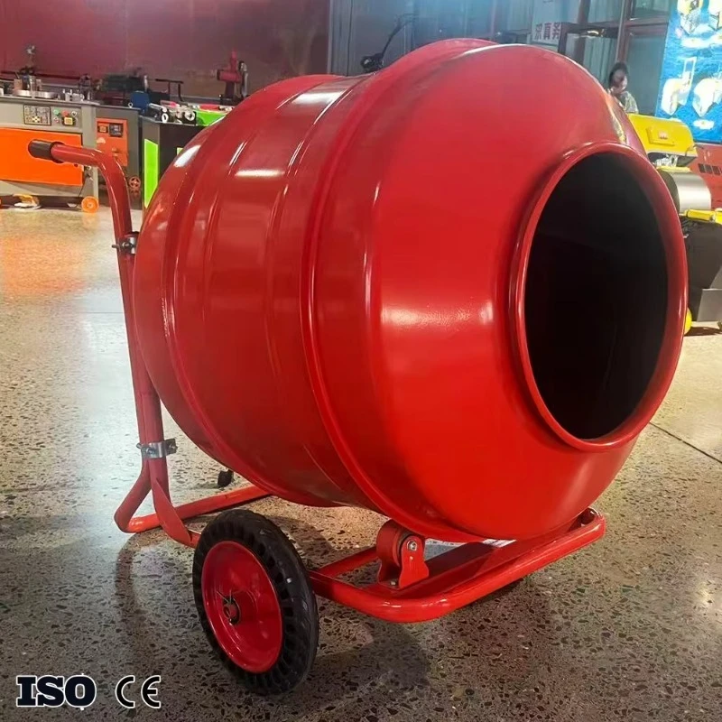 Heavy Duty 180L Concrete Mixing Drum Machine Powered Small Cement Mixer for Site Use