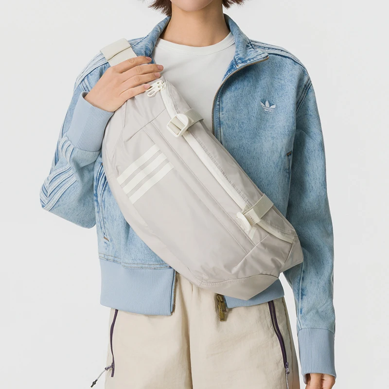 Adidas Waist Bag, Shoulder Bag, Men's and Women's Bag, Crossbody Bag, Outdoor Leisure Bag, Fitness Running Small Bag Kz2249-1