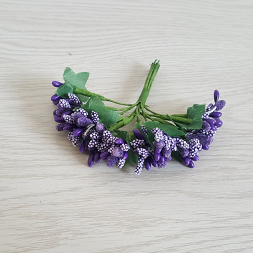 

12 Pcs/bunch Simulated Small Berries Decoration Christmas Outdoor Garland Pip Berry Pick Artificial Fake Fruit
