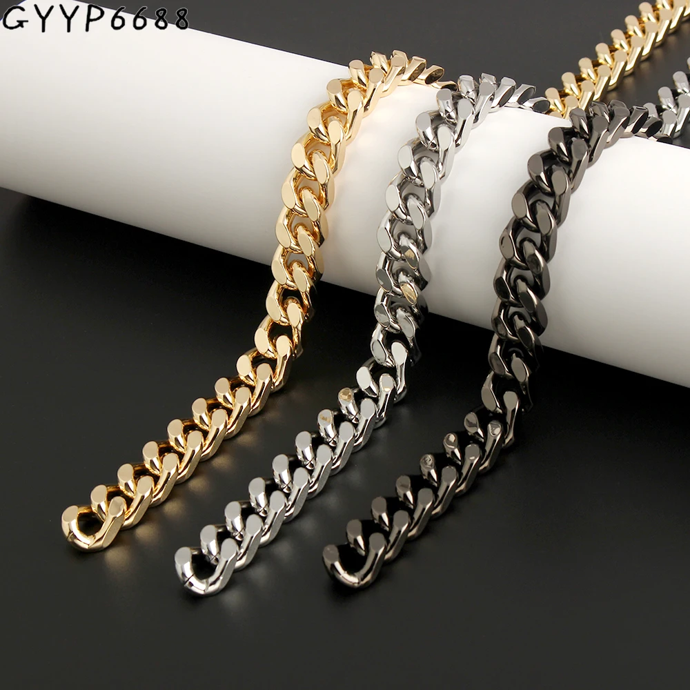 1/5meters 15mm Aluminum Metal Bag Chain Strap For Women's Handbag Crossbody Purse Belt Necklace Handmade Chain Gift Accessories