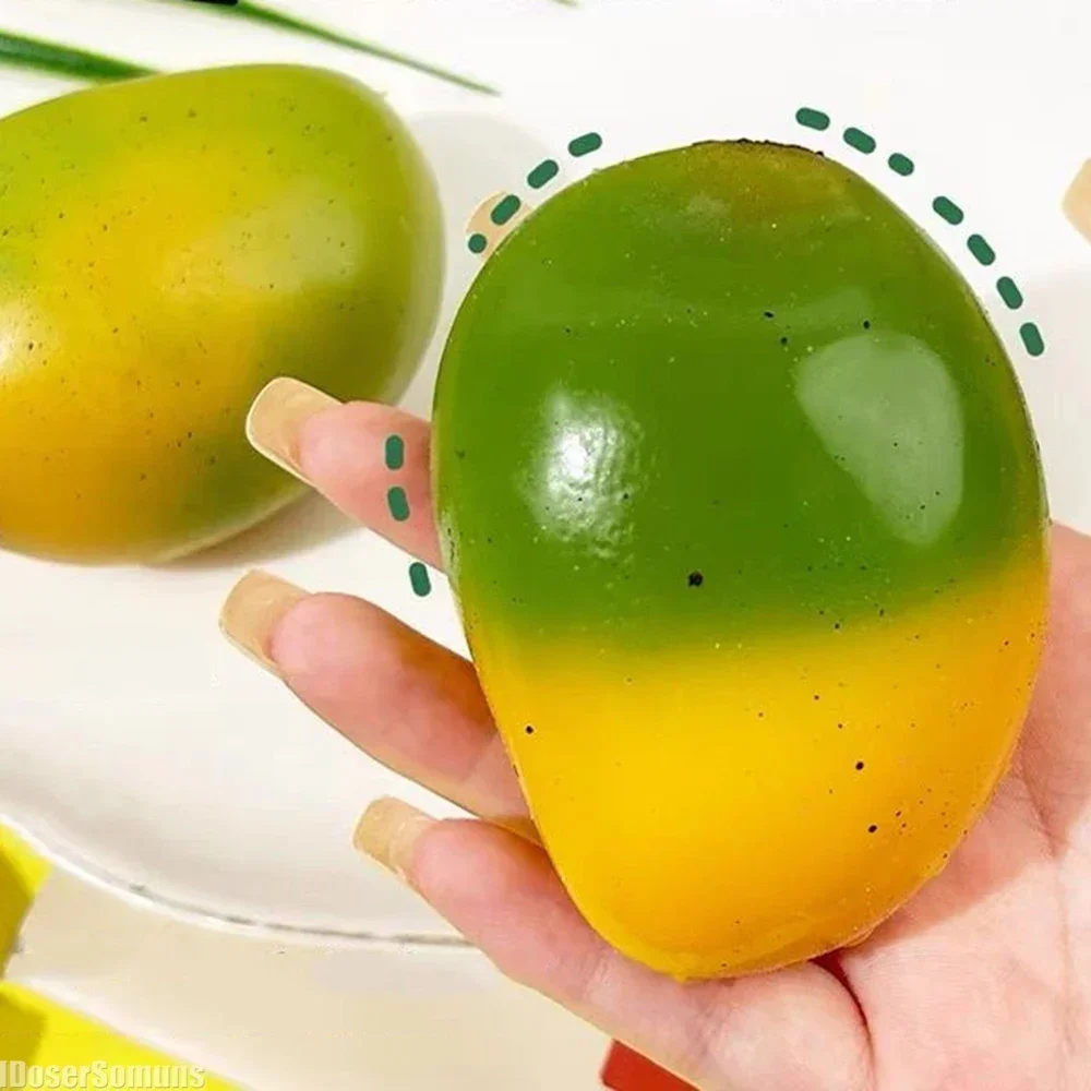 Color Changing Kids Stretchy Toys Mango Rebound Ball for Venting Fluid Stress Relief Sensor Squeeze Toy