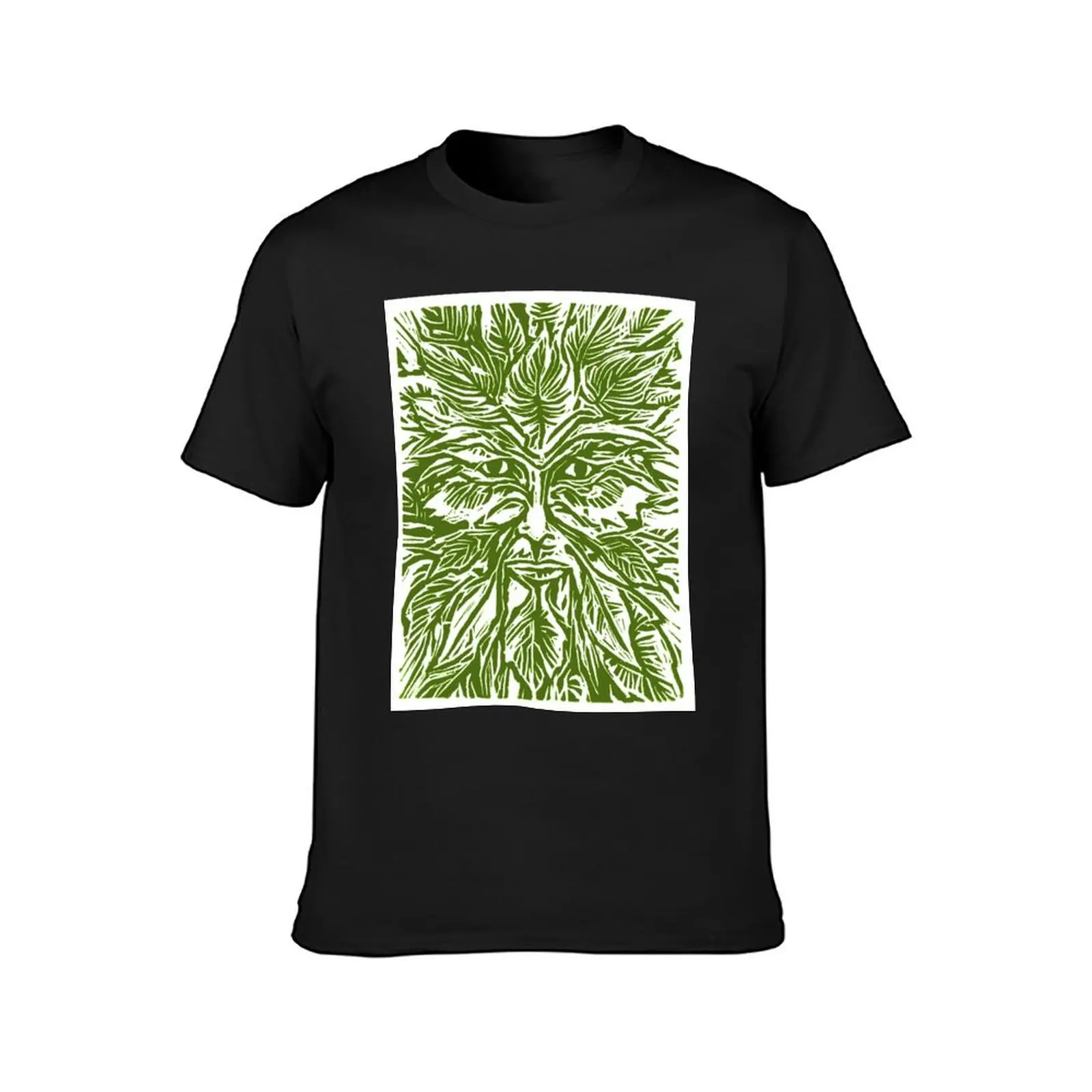 Green Man T-Shirt shirts graphic summer clothes plain t shirts men