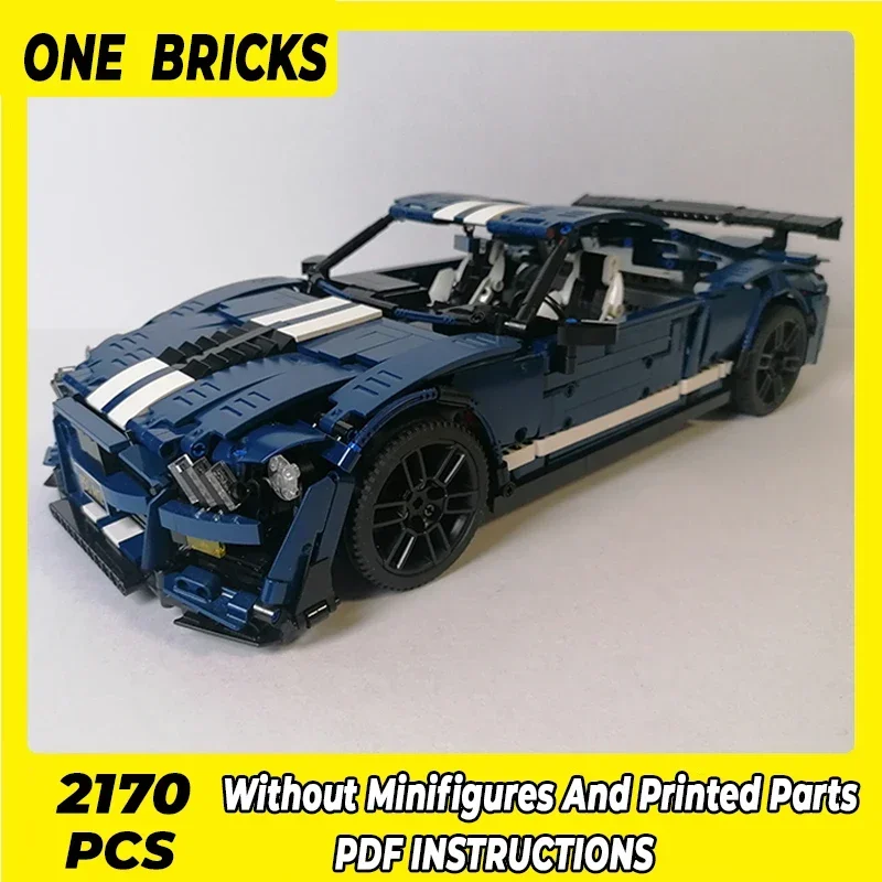 Moc Building Blocks Supercar Model Speed Champion GT500 Technical Bricks DIY Assembly Construction Toys For Childr Holiday Gifts