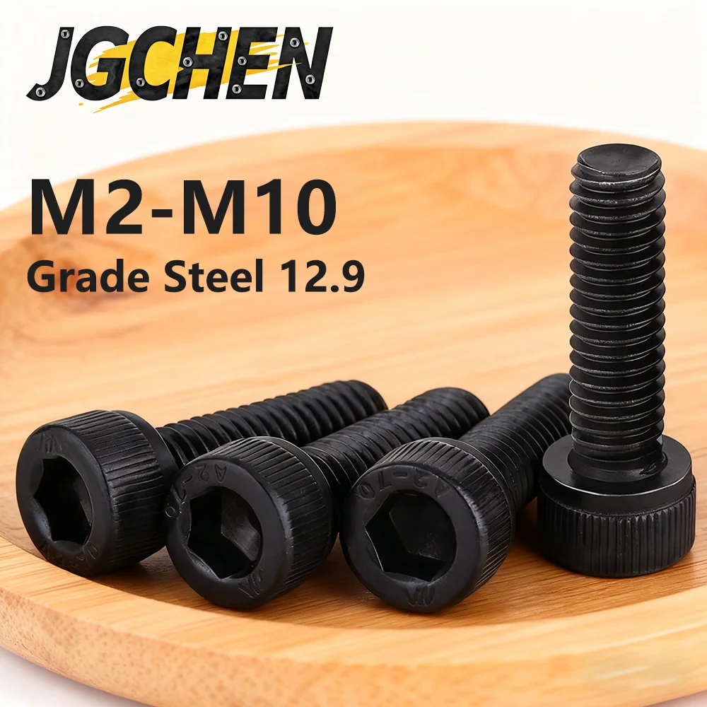 

Hexagon Hex Socket Cap Head Bolts M2 M2.5 M3 M4 M5 M6 M8 M10 Socket Cap Head Screw Black Grade 12.9 Metric Screws Furniture Bolt