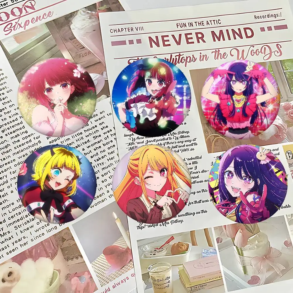 Anime O-Oshi No Ko-S Cover Broschen Lustige Meme-Anstecker Modeschmuck Geschenke