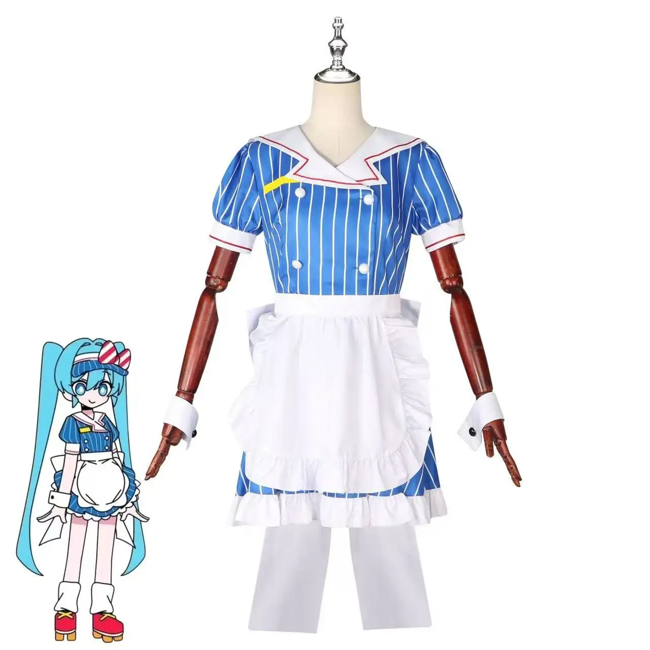 

Hypnosis Themed Cosplay Outfit Anime-Inspired Game Costume Maid Style Cos Suit