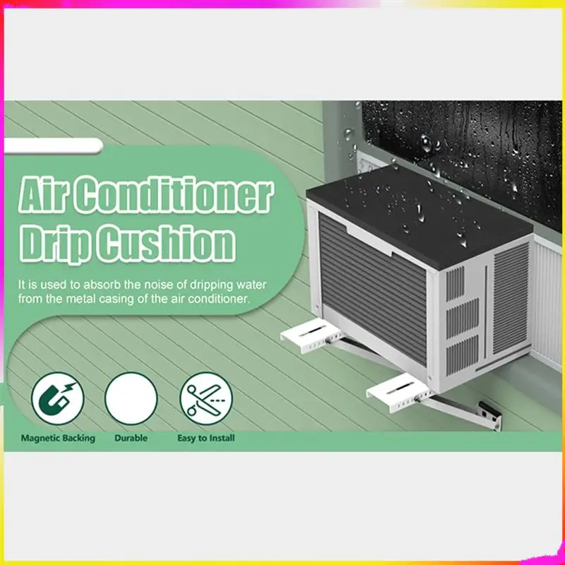 M04K 2 PCS Air Conditioner Drip Pads Window Air Conditioner Anti-Drip Pads Removable Air Conditioner Rain Covers