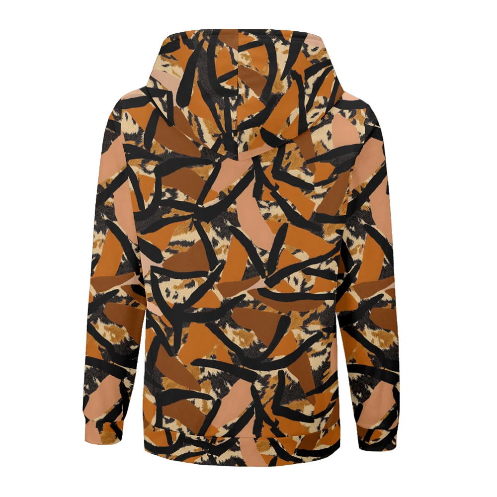 مجردة كامو النساء السترات معاطف مطبوعة زمم هوديي أفخم سميكة الصيد الشتاء ملابس خارجية دافئة للدراجات النارية #4