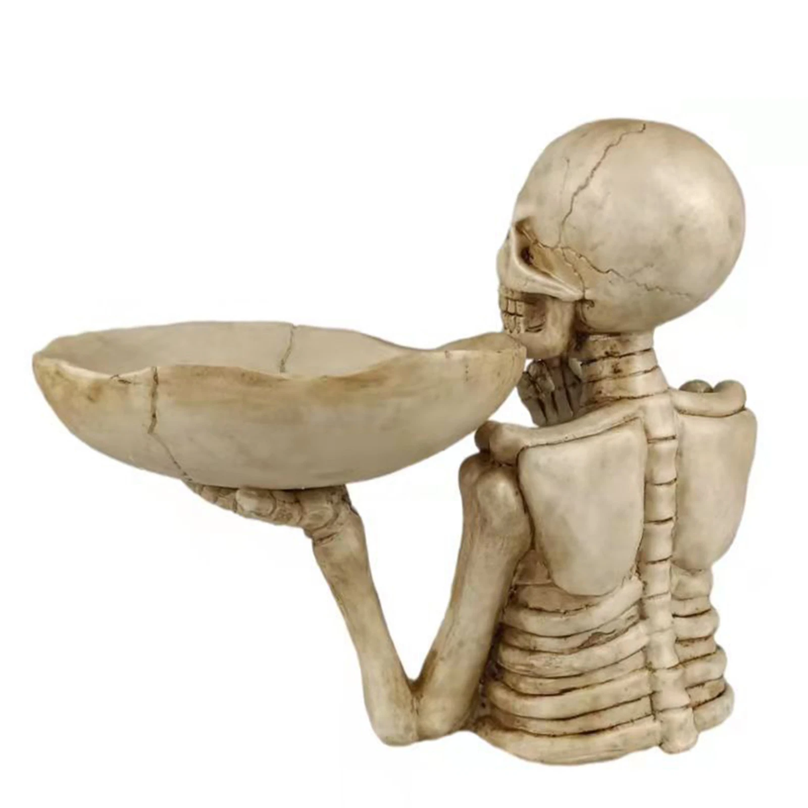 

Хэллоуин Скелет Миска для конфет Панк Поднос для хранения закусок Чаша для хранения еды для дома Настольный поднос для вечеринки и бара