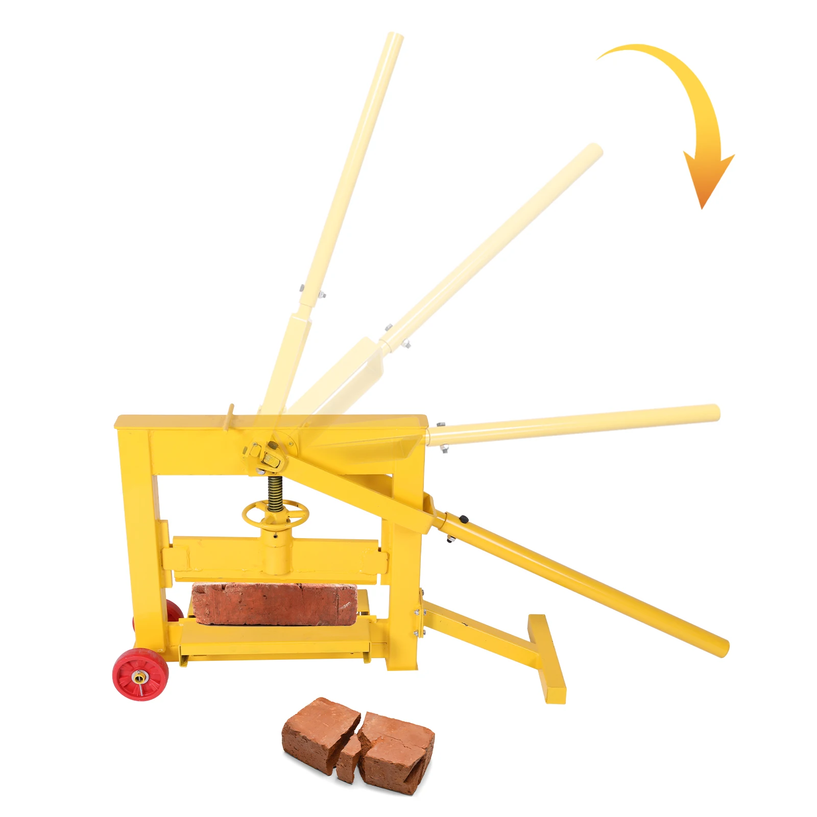 

Ручной станок для резки кирпича, небольшой портативный колесный резак для кирпича, инструмент для тротуарной плитки, резак для ландшафтного дизайна, резак для каменного кирпича