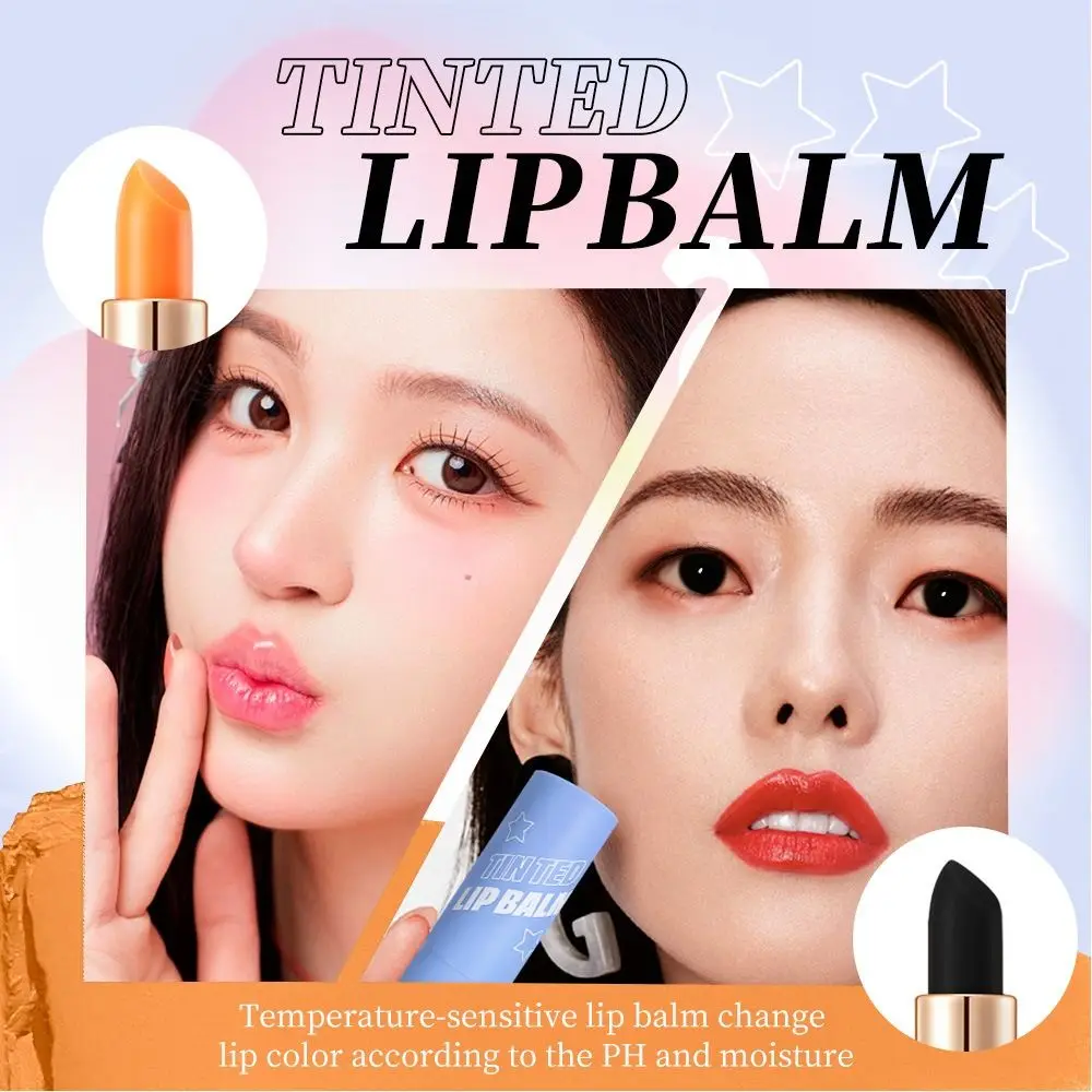 Long Lasting Matte Lipstick Color Changing 24 Hour Waterproof Tinted Lip Balm Moisturizing Magic Lipstick for Women Girls