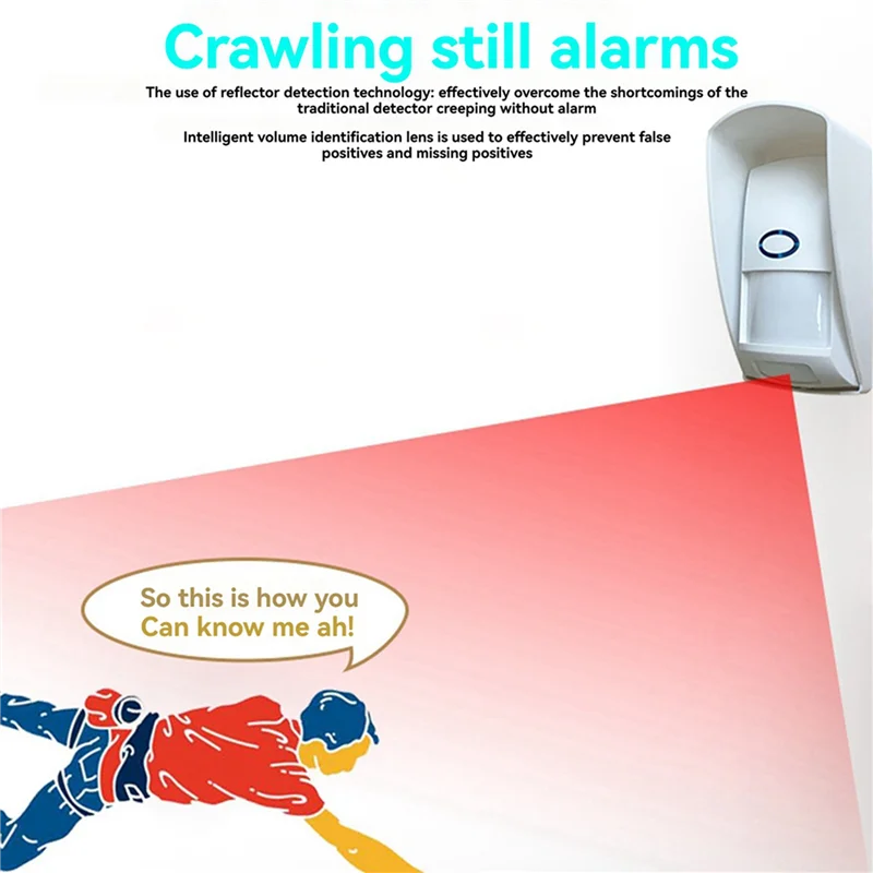【Buy Now】2X 433Mhz Wireless PIR Motion Sensor Alarm Animal Immune Infrared Detector Waterproof Outdoor Infrared Detector