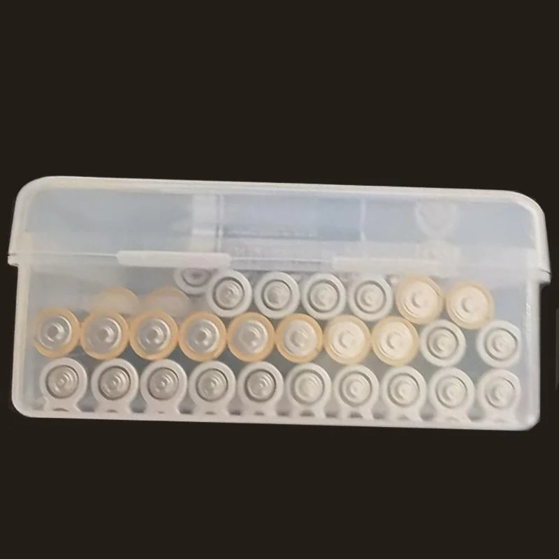 DXAB 100Pcs AA 3A Plastic Batteries Storage Box Battery Holder Case Organizers Container Hard Case Cover