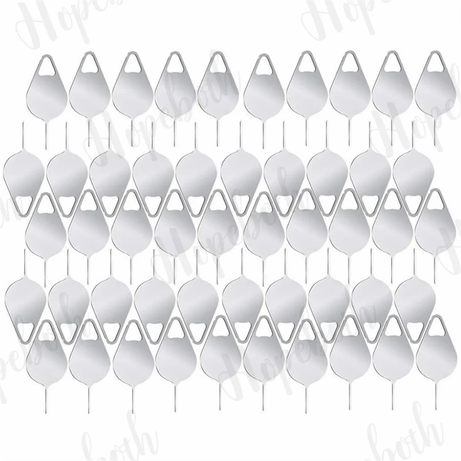 1000 قطعة من إبرة الفولاذ المقاوم للصدأ لهاتف iPhone iPad وسامسونج لهواوي وشاومي وبطاقة Sim وإزالة أداة مفتاح إخراج الدبوس