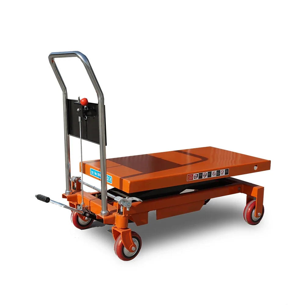 150kg mini single scissor lift manual lifting platform lightweight and small hydraulic lifting table