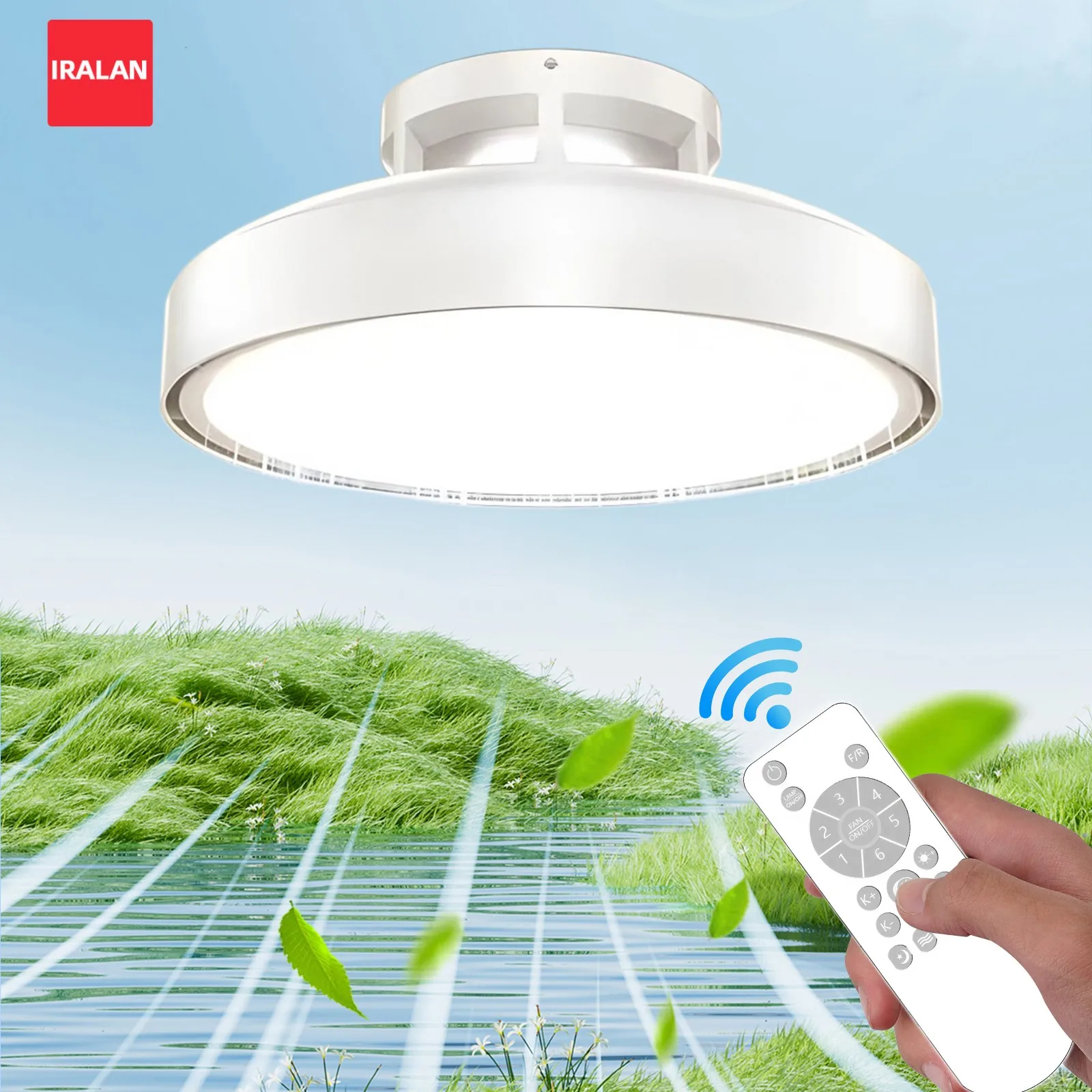 

Низкопрофильный электрический вентилятор 48 см, потолочный вентилятор с подсветкой, бесшумный потолочный вентилятор-светильник, вентилятор с регулируемой частотой вращения DC для циркуляции воздуха