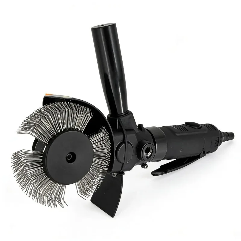 Pneumatic Bristle Blaster Kit Air-Powered Rotary Tool Rust Removal Surface Prep 3500 RPM 0.7 H10PCS HSS Wire Brush Wheel 108mm