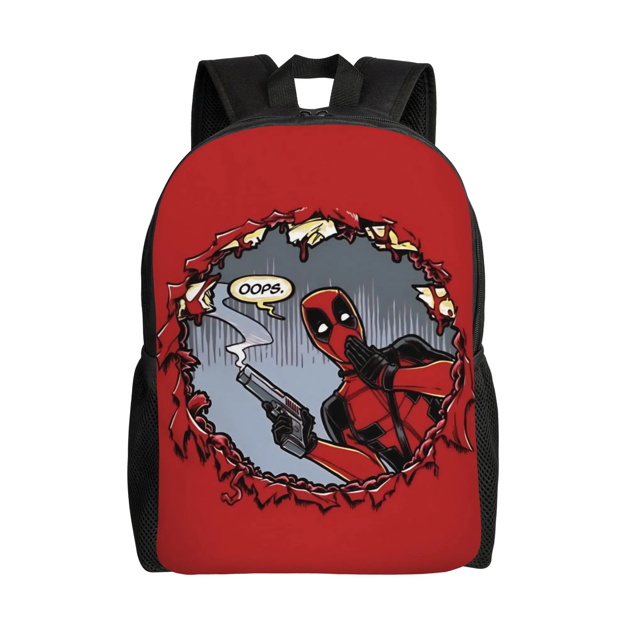 

1PC Backpack Deadpool Fashion Backpacks Daypack Harajuku Design School Retro Washable Rucksack