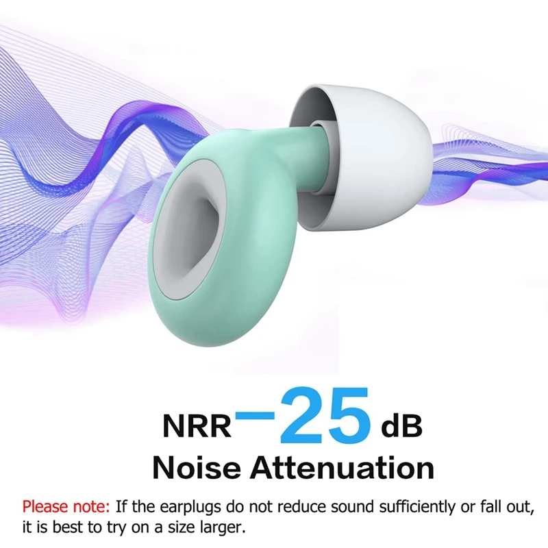 Ear Plugs For Sleeping Noise Cancelling Super Soft, Reusable Hearing Protection In Flexible Silicone, Noise Cancelling