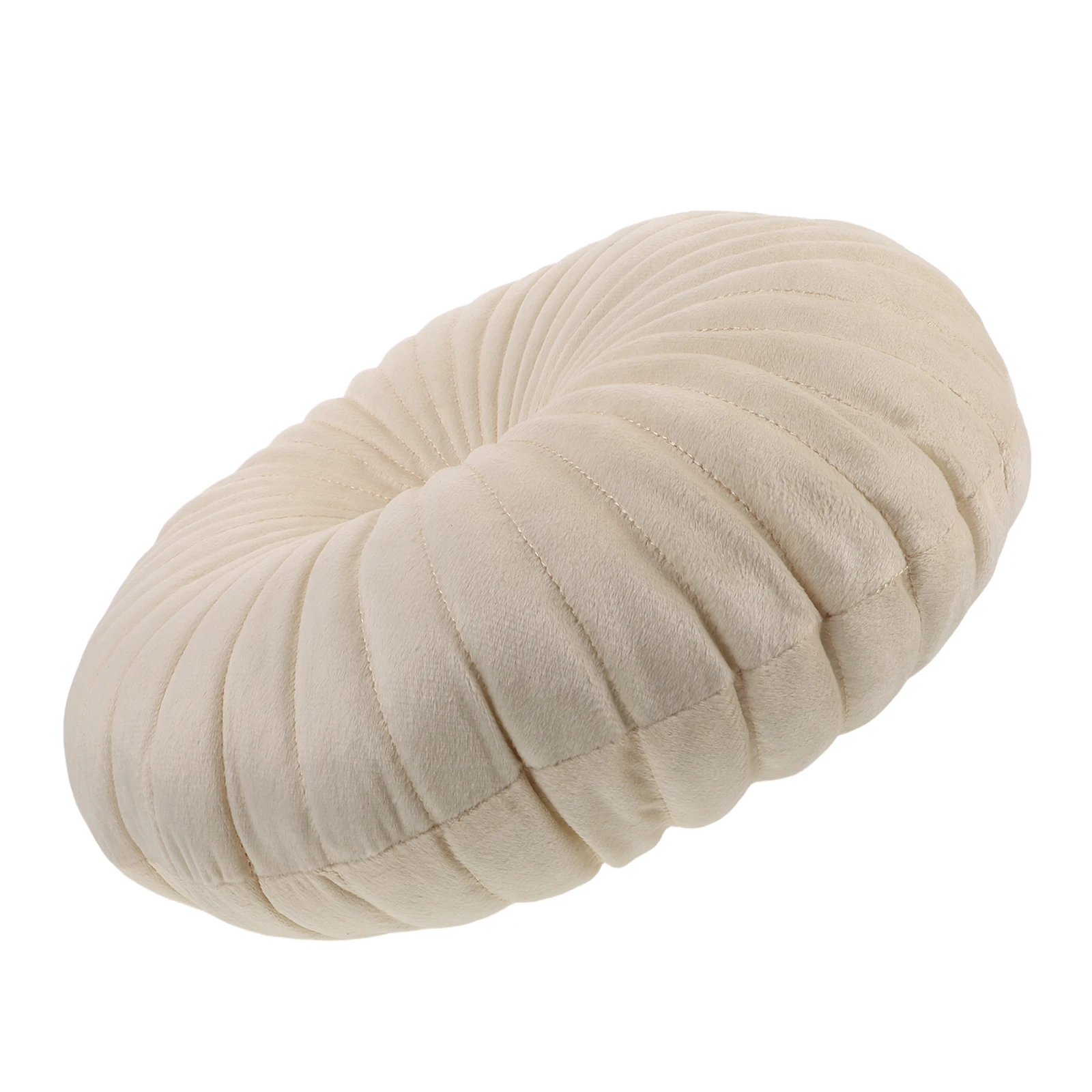 

Ergonomic Pumpkin Waist Pillow Cushion Round Floor Seat Decorative Solid Color Throw Pillow 35Cm 18Inch