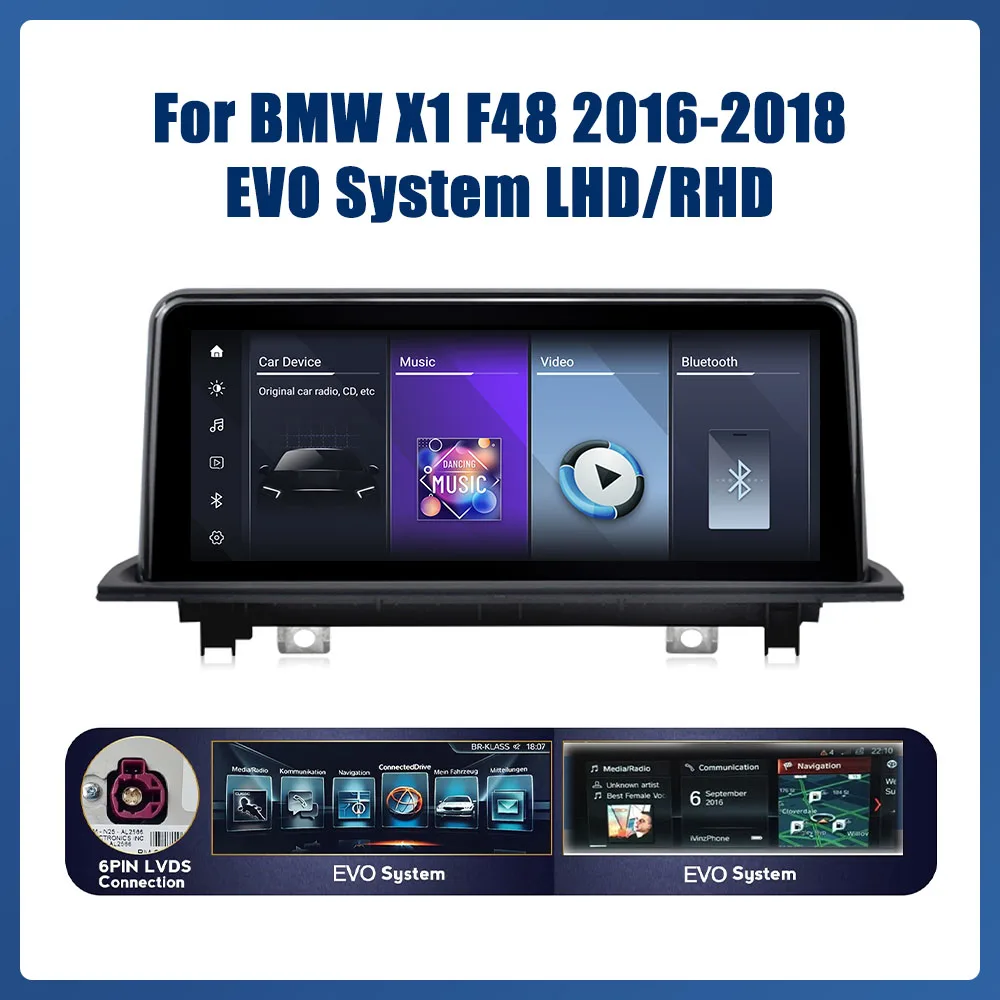 10.25” Car Radio For BMW X1 F48 2016-2018 X2 F39 NBT EVO System GPS Navigation Multimedia Display Head Unit Video Player Carplay image 3