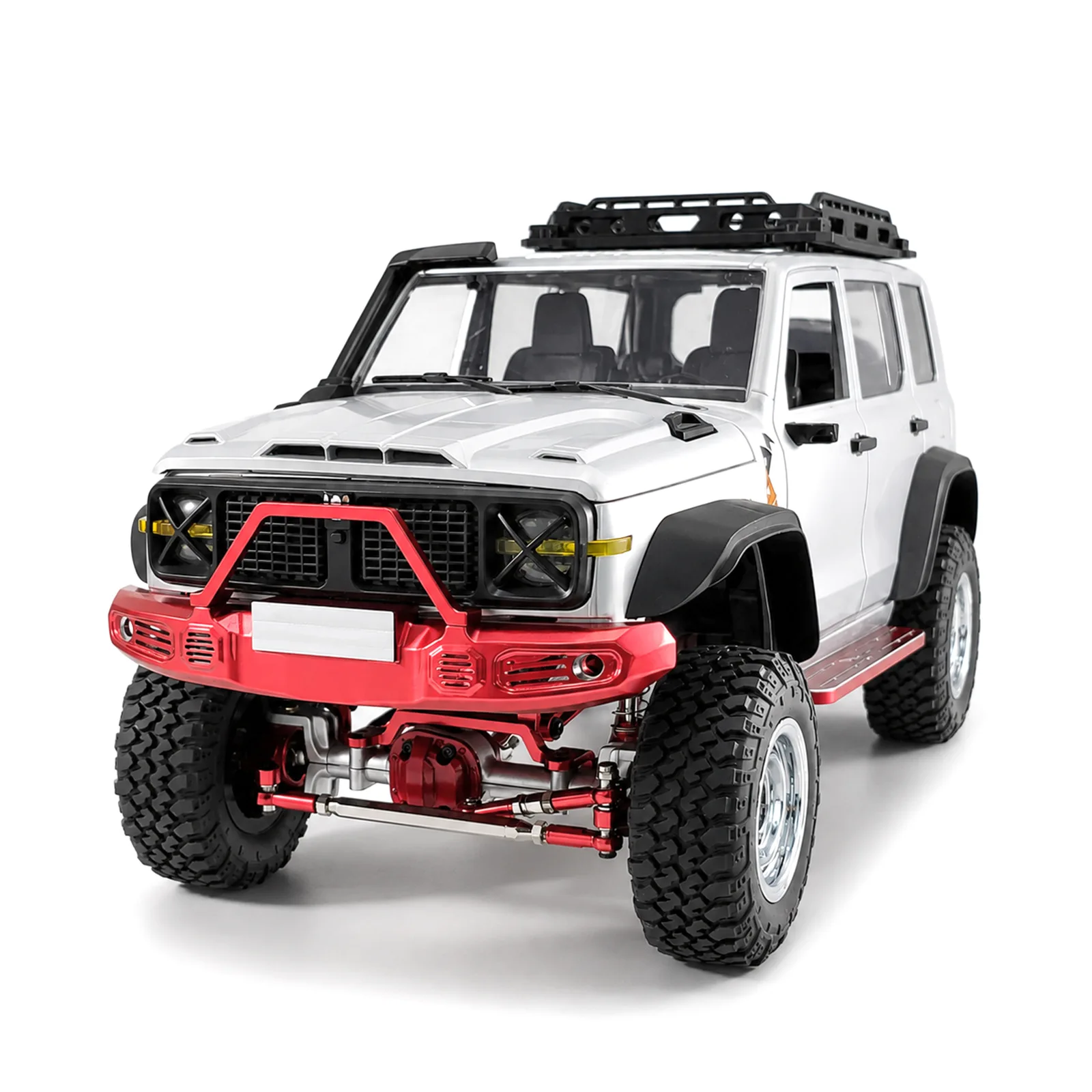 Metal Front Anti‑Collision Bumper Guard Fit MN300 1/12 RC Off‑Road Crawler Car Simulation Appearance Upgrade Replacement Parts