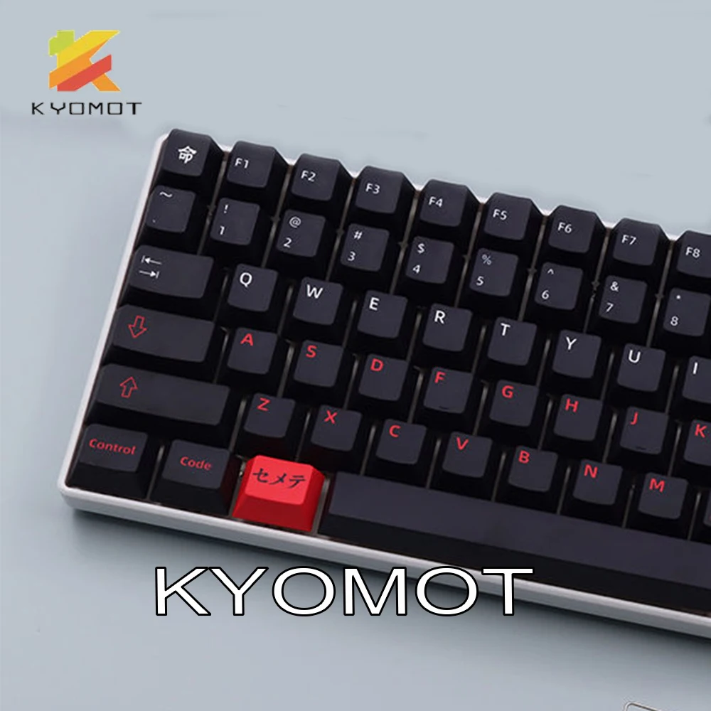 Imagem -04 - Kyomot Perfil Cereja Bushido Ninja Keycaps Pbt Dye-sub Japonês 139 Teclas para Faça Você Mesmo Layout Teclado Mecânico Personalizar Tampa Chave