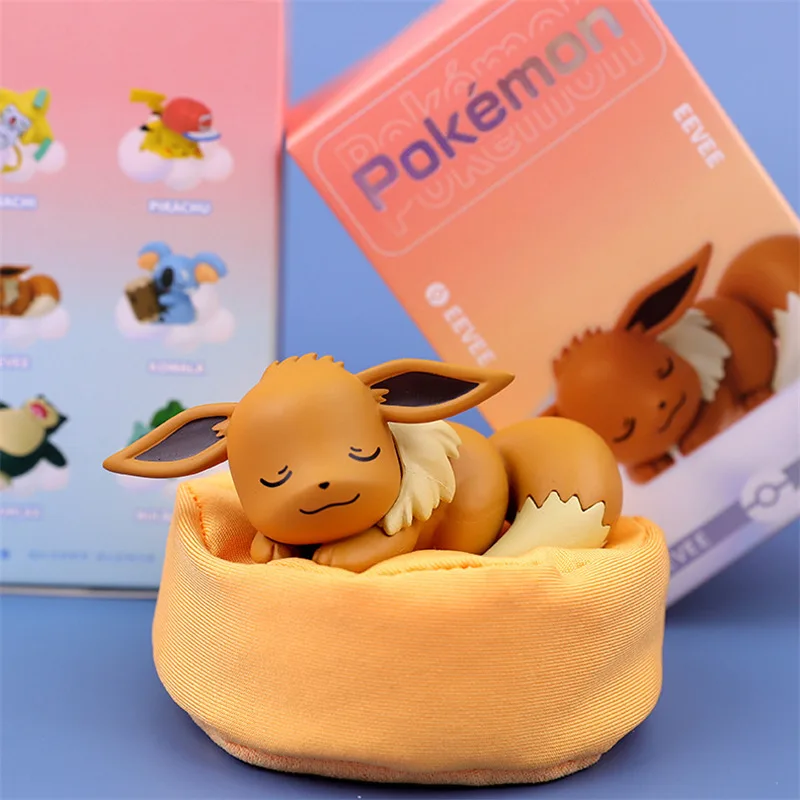 Caja ciega Pokemon Anime muñeca figura juguetes Pikachu Pvc coche decoración adornos figura de acción para niños cumpleaños regalo de Navidad