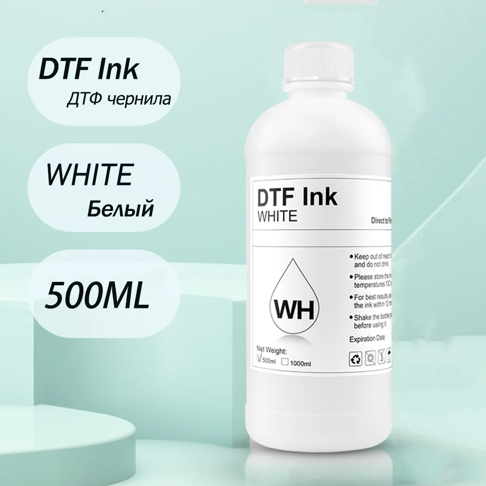 Botella de tinta DTF para impresora Epson 500 L800 L1800 1430 I3200, tinta de transferencia de película PET de calidad normal, 1390 ML