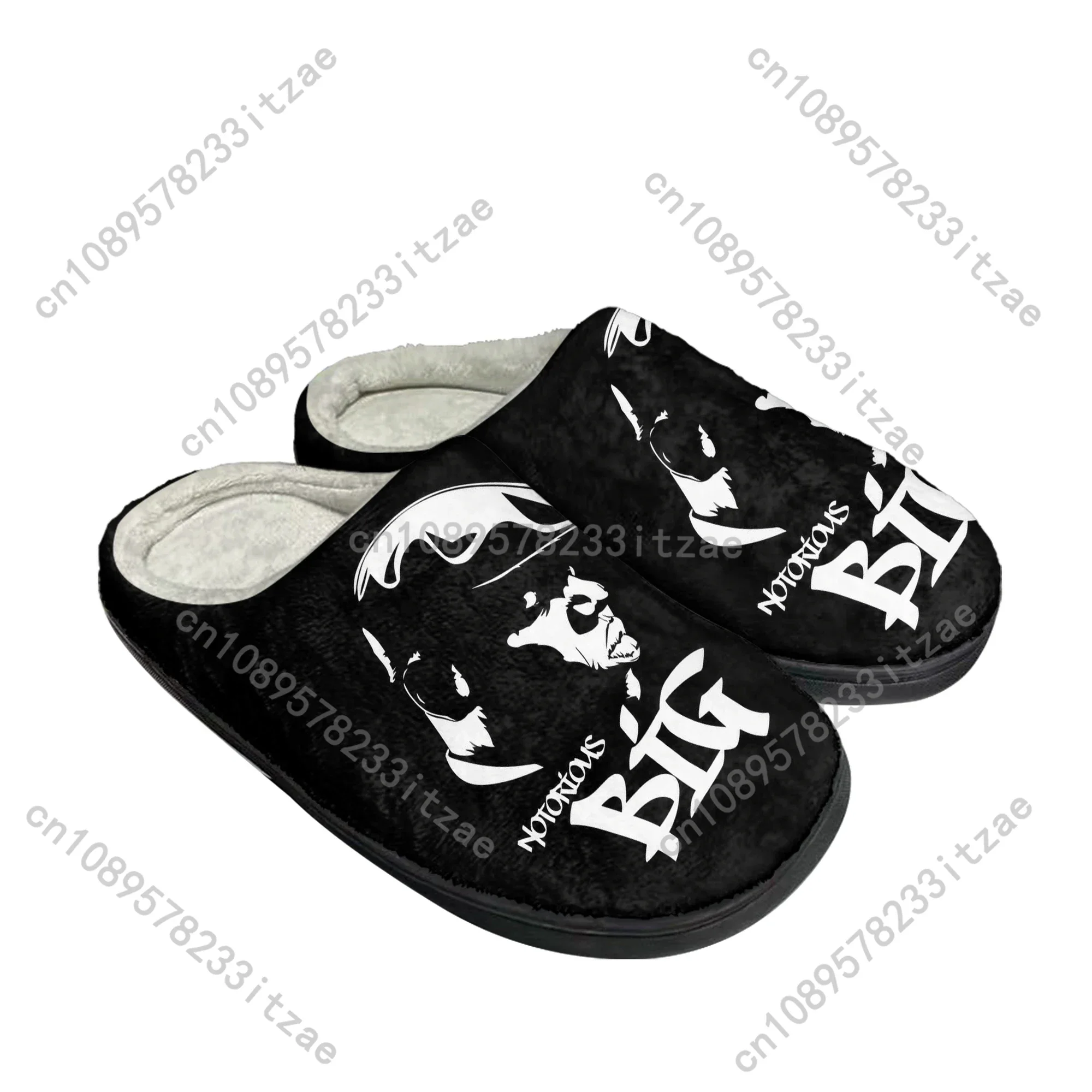 The Notorious Big Biggie Smalls Home Cotton Slippers Mens Women Plush Bedroom Casual Keep Warm Shoes Thermal Slipper Custom Shoe