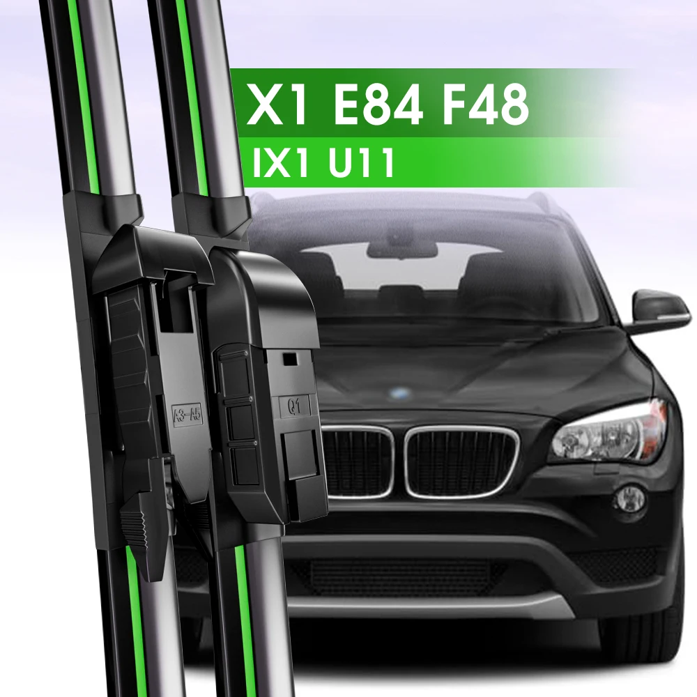 

2pcs Front Windshield Wiper Blades For BMW X1 E84 F48 IX1 U11 2009-2024 2010 2014 2016 2018 2023 Windscreen Window Accessories