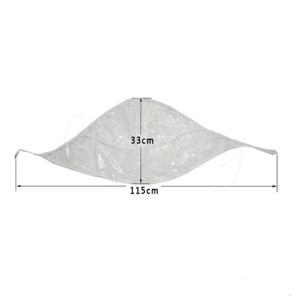 Topi Hujan Plastik Topi Transparan Bonnet Hood Rambut