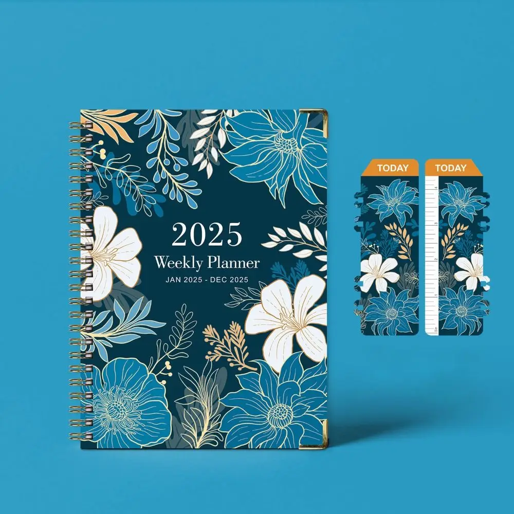 A5 2025 Agenda Planner Notebook Floral Design Paper 2025 Journal Notebook addensare semplice 12 mesi Planner Notebook Study