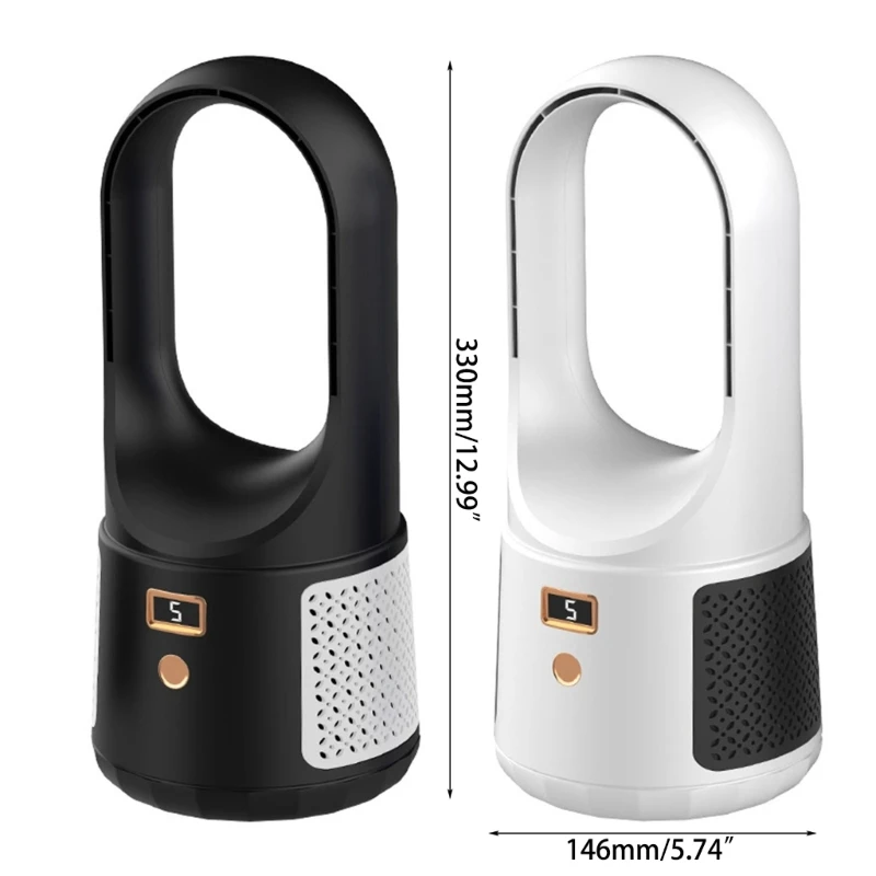 مروحة صيفية هادئة خالية من الشفرة مروحة سطح المكتب محمولة قابلة للشحن مزودة بمنفذ USB مروحة تبريد شخصية للمنزل والتخييم خارج المنزل شحن مباشر من الشركة المصنعة