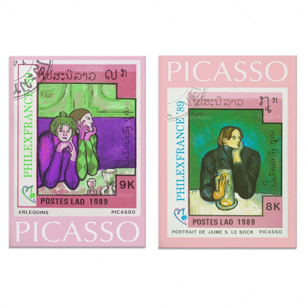 Pablo Picasso vintage print posters, art, vintage art, gallery walls, Paris prints, landscape figures, wall art decoration, exhi