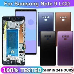 Tested For Samsung Note 9 Display Touch Screen With Frame Digitizer Assembly For Note 9 N960 N960F N960U N960W LCD Replacement