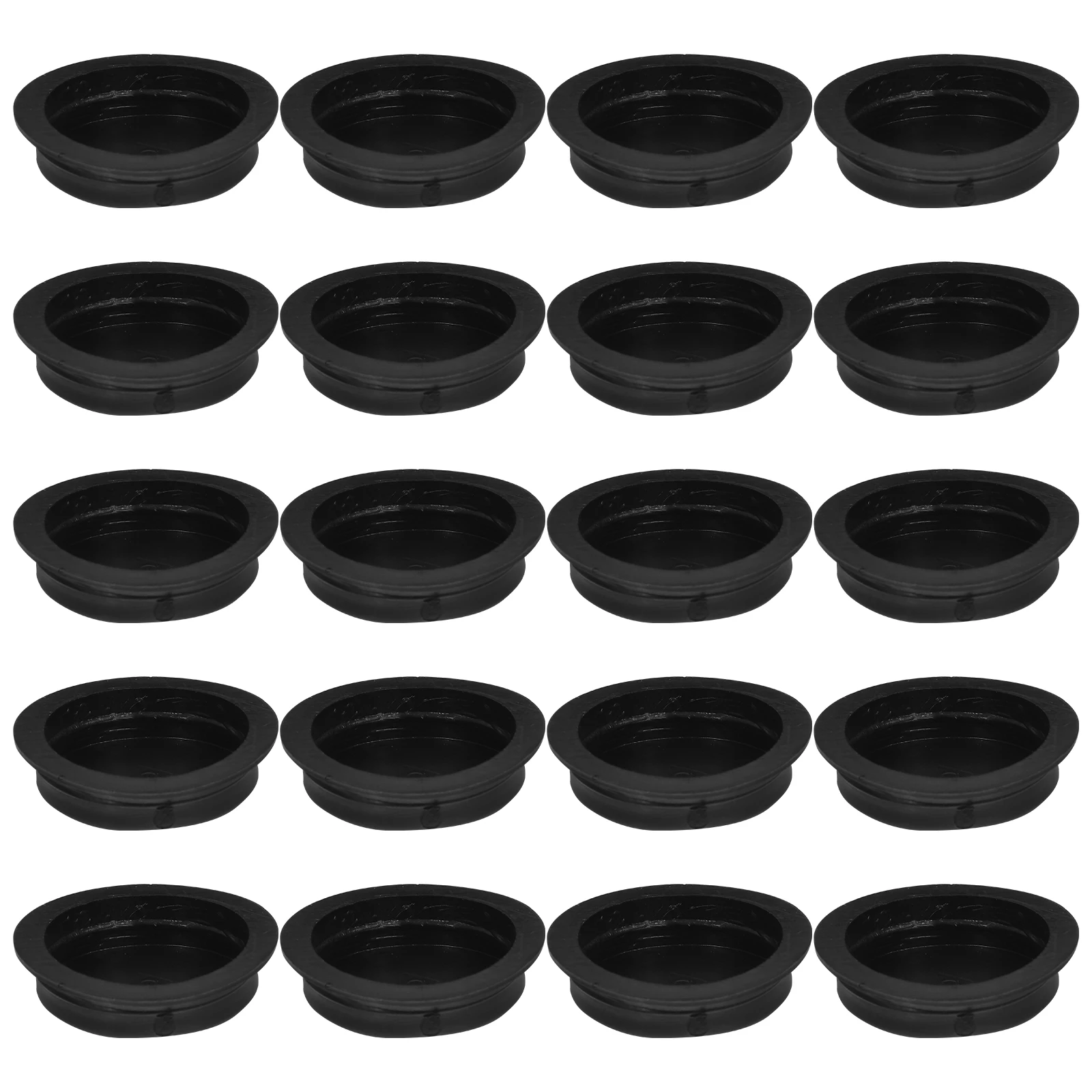 

50pcs Bottom Plug Piggy Bank Plug Replacement for Money Jar 27mm Black PVC Sealing Plugs Piggy Bank Stoppers Round Caps