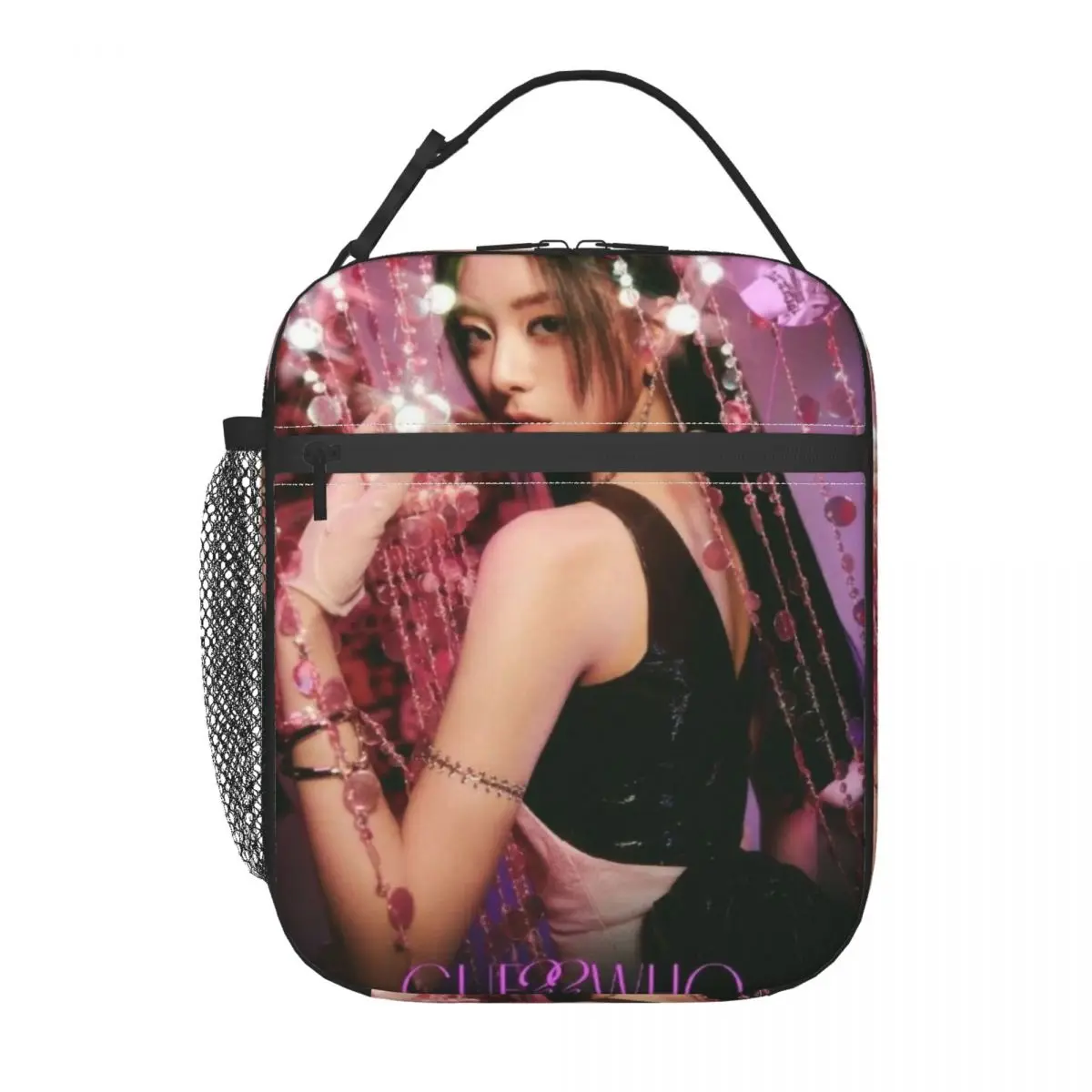 ITZYS Kpop Star Girl Group Insulated Lunch Tote Bag for Women Portable Cooler Thermal Food Lunch Box School