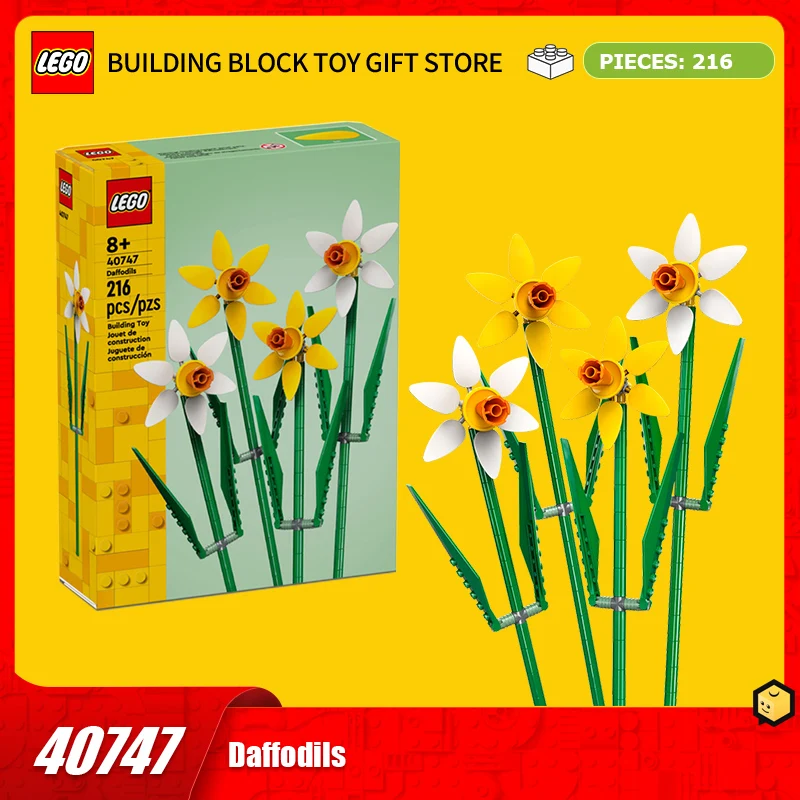 

LEGO Building Blocks Plant Flower Series 40747 Narcissus Building Blocks Children's Toy Gift